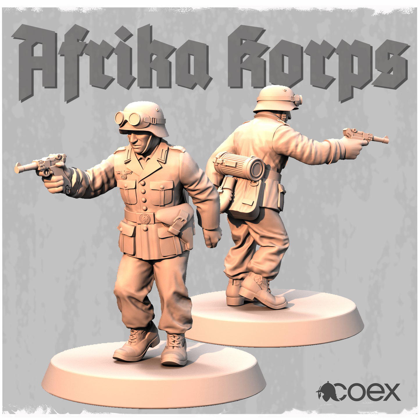 Afrika Korps Solider with Pistol by Idawoj