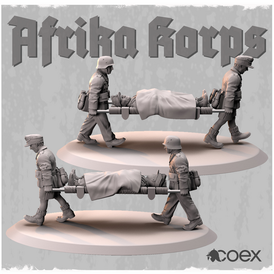 Afrika Korps Stretcher Bearers by Idawoj