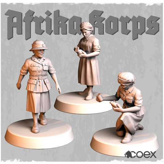 Afrika Korps Nurses by Idawoj