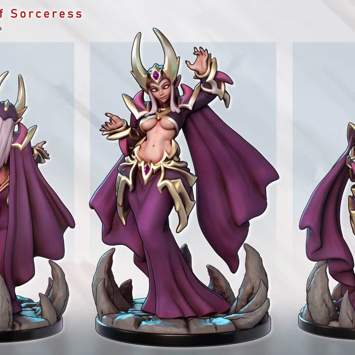 Velthara Nightweave – Dark Elf Sorceress by Gaz Minis