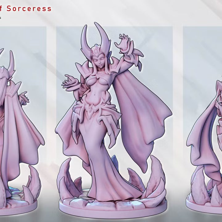 Velthara Nightweave – Dark Elf Sorceress by Gaz Minis