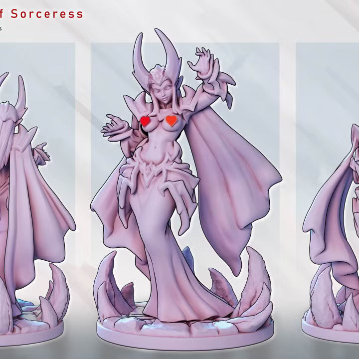 Velthara Nightweave – Dark Elf Sorceress by Gaz Minis