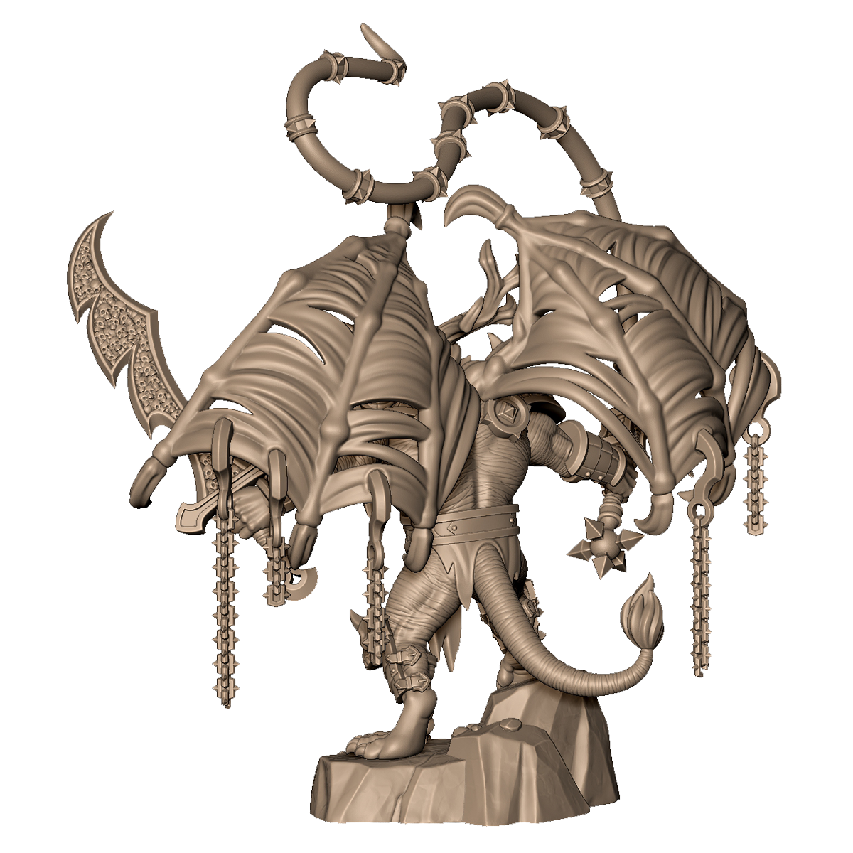 Death Antler Gargoyle by Menagerie Miniature