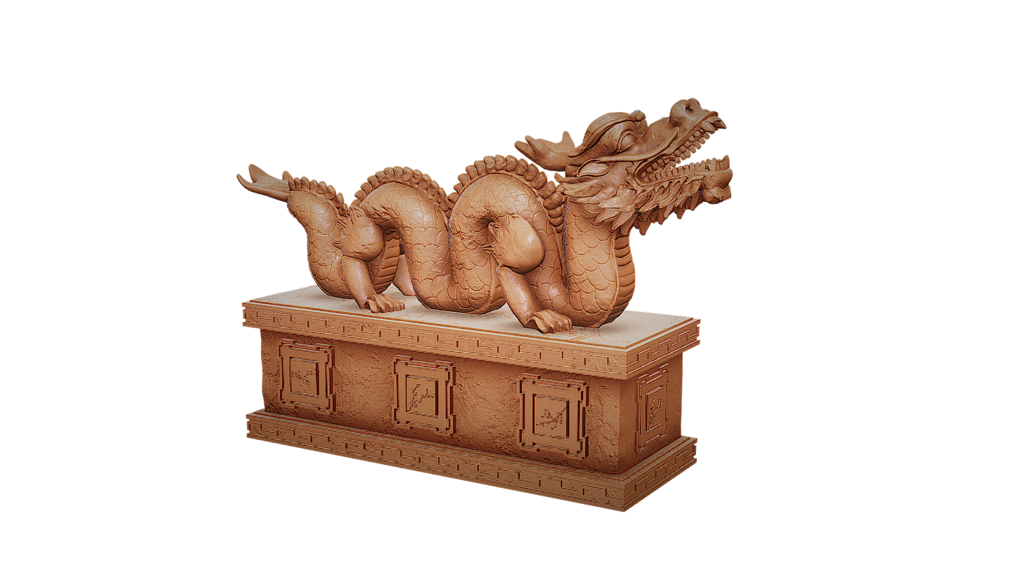 Japanese Dragon Statue by Key Capas