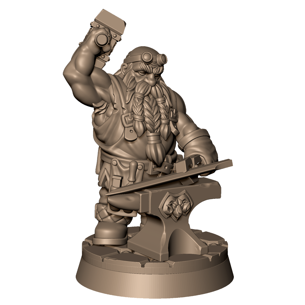 Dwarf Blacksmith by Menagerie Miniature