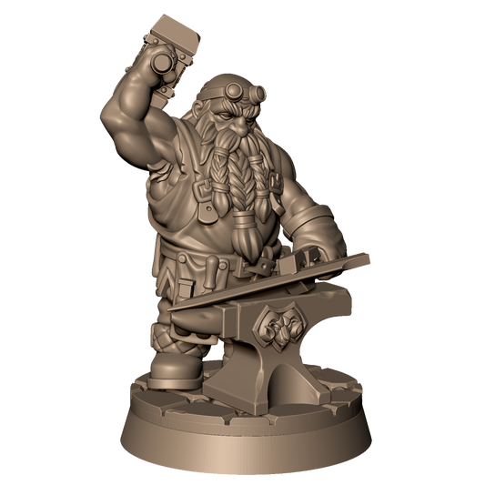 Dwarf Blacksmith by Menagerie Miniature