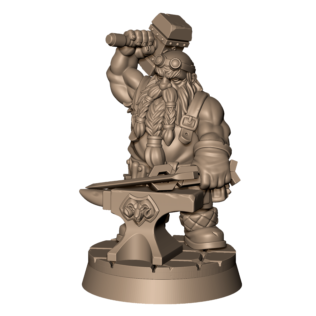 Dwarf Blacksmith by Menagerie Miniature