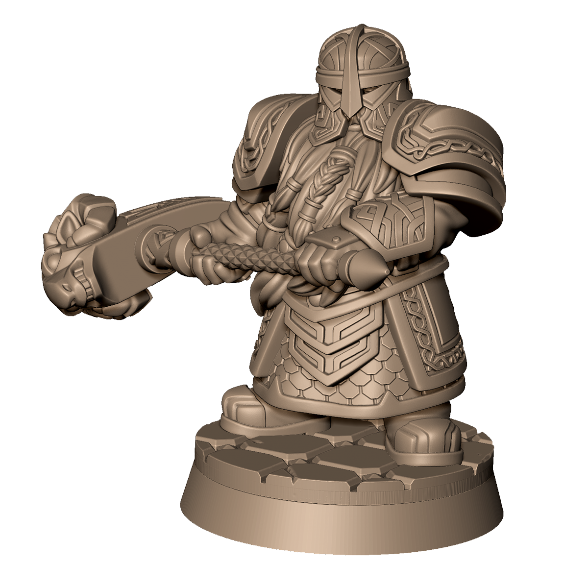 Dwarf Warrior A by Menagerie Miniature