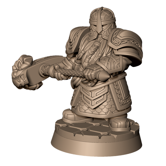 Dwarf Warrior A by Menagerie Miniature