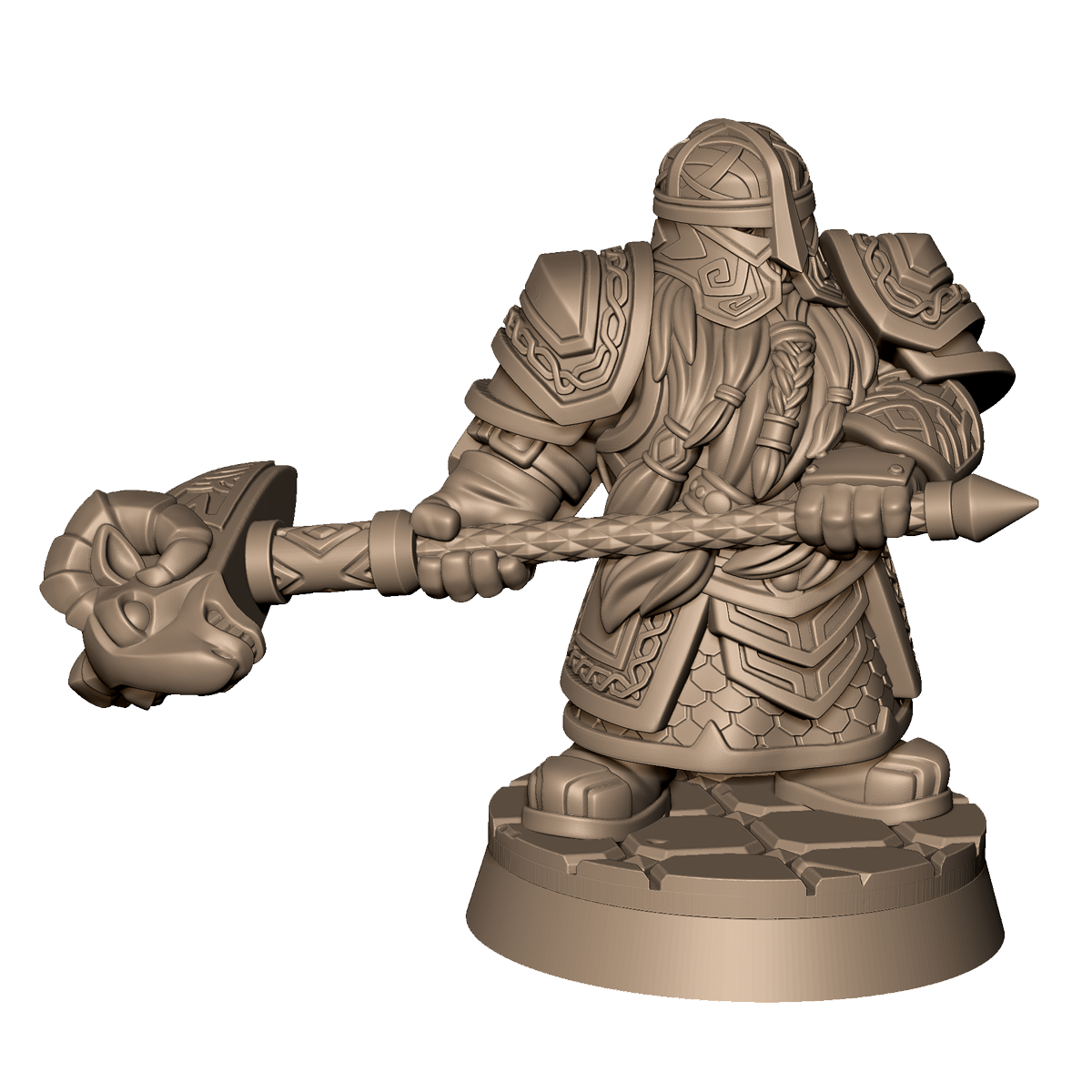 Dwarf Warrior A by Menagerie Miniature