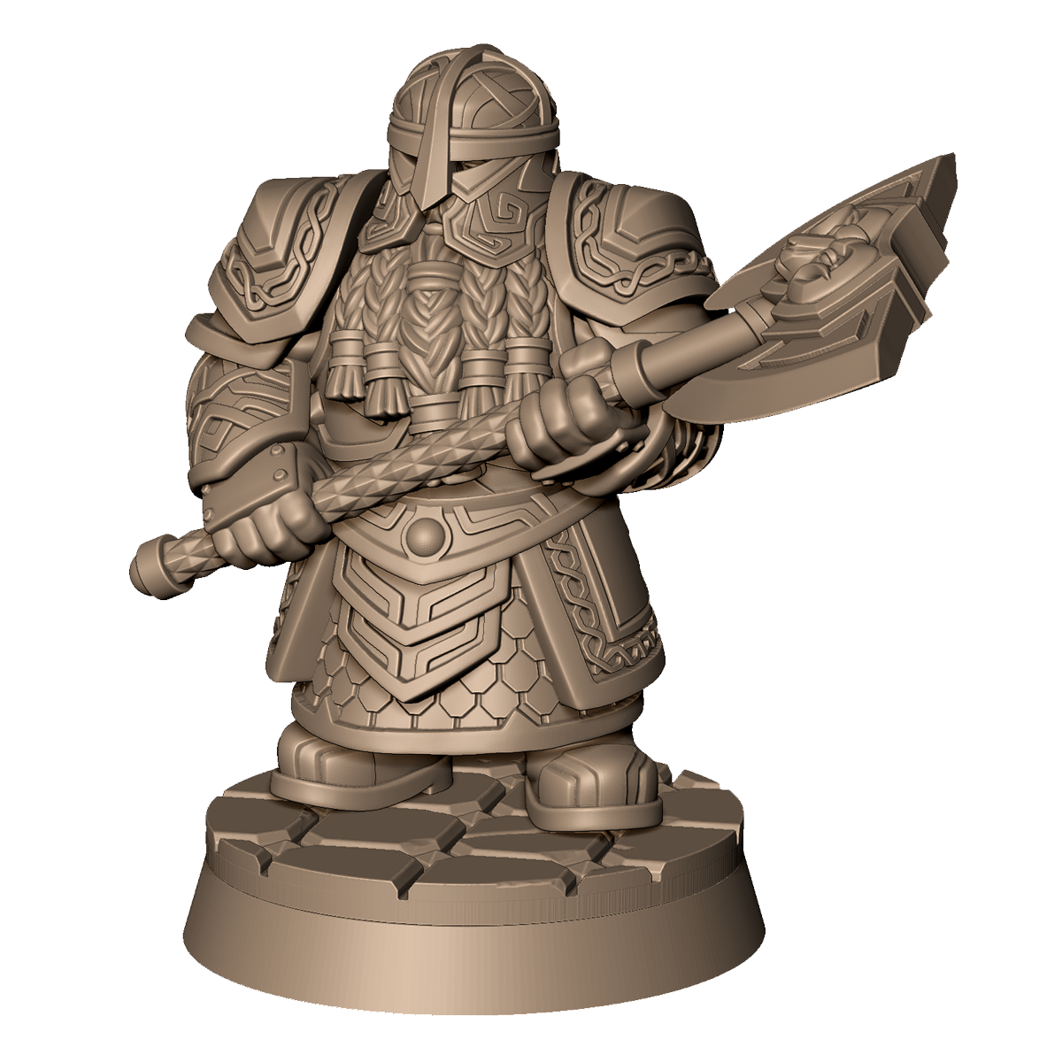 Dwarf Warrior B by Menagerie Miniature