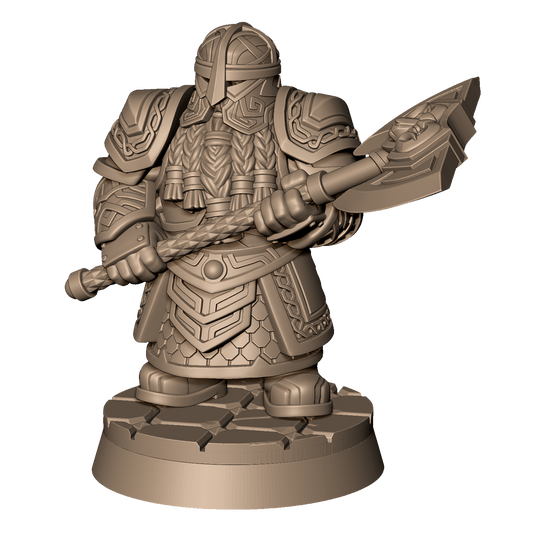 Dwarf Warrior B by Menagerie Miniature