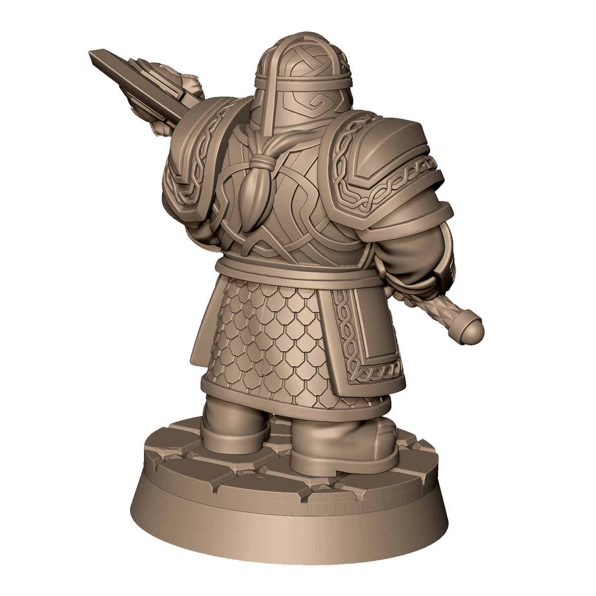 Dwarf Warrior B by Menagerie Miniature