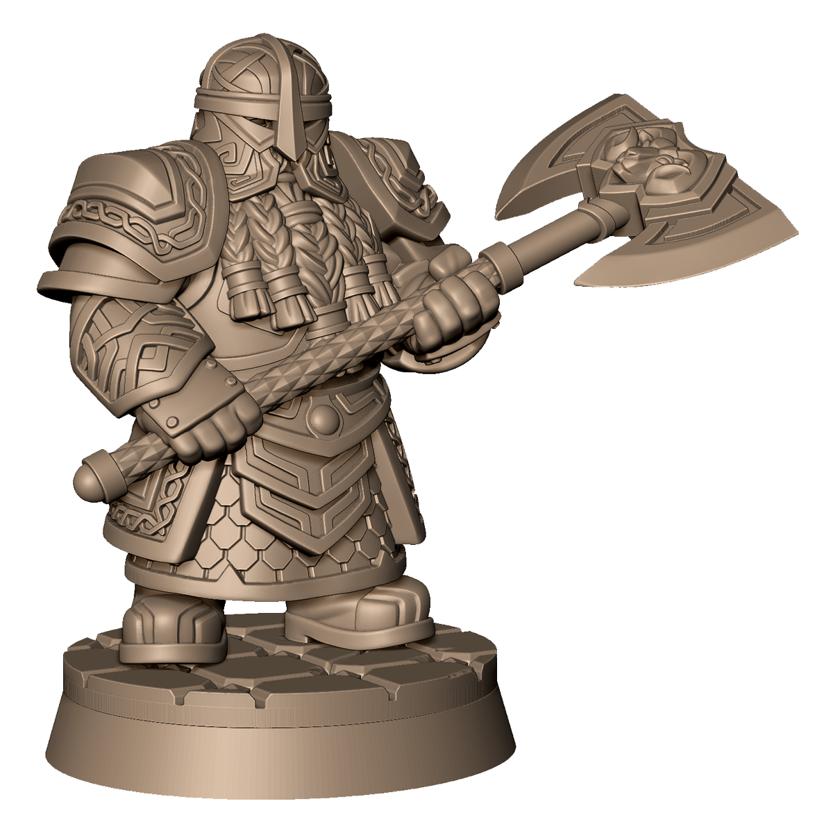 Dwarf Warrior B by Menagerie Miniature