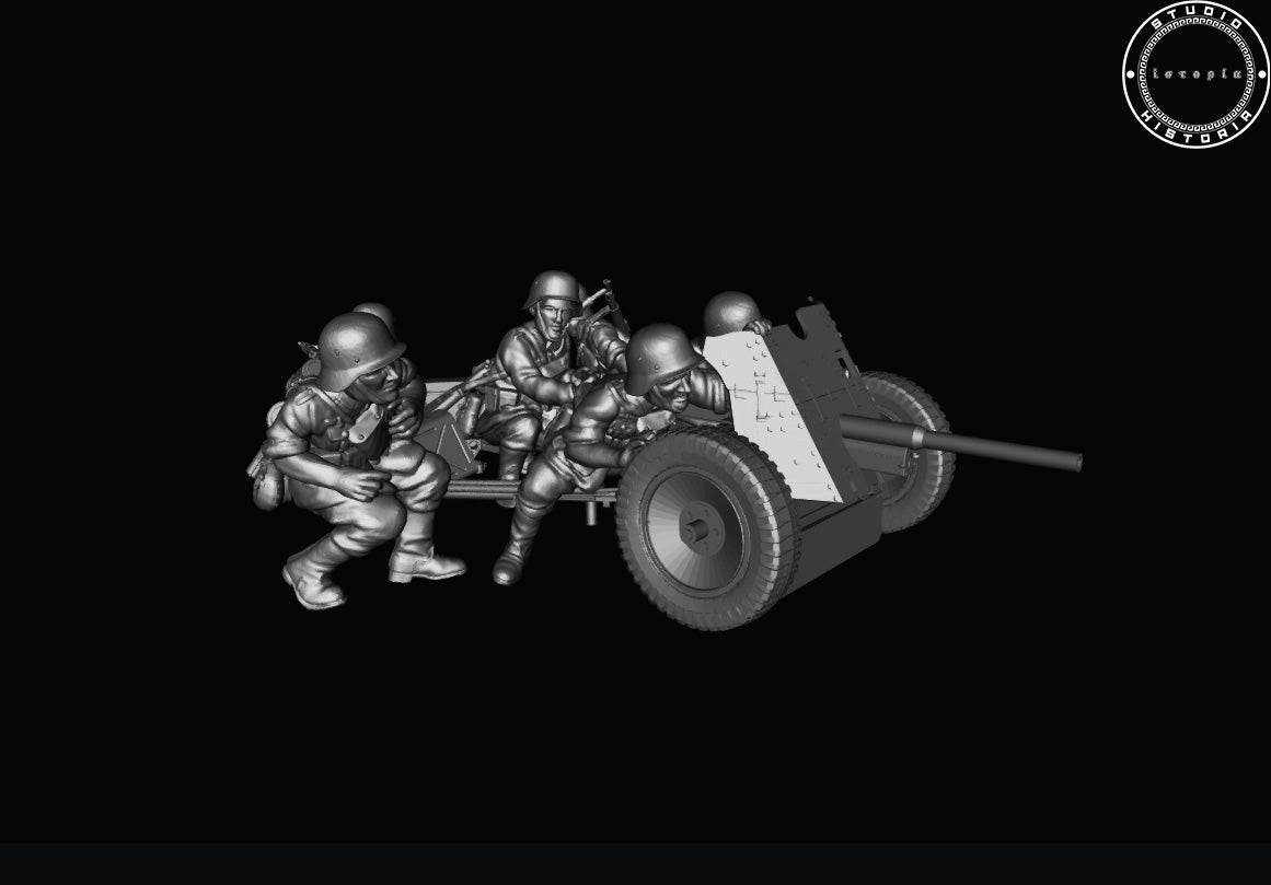 Early War German PAK 36 AT Gun & Crew by Studio Historia