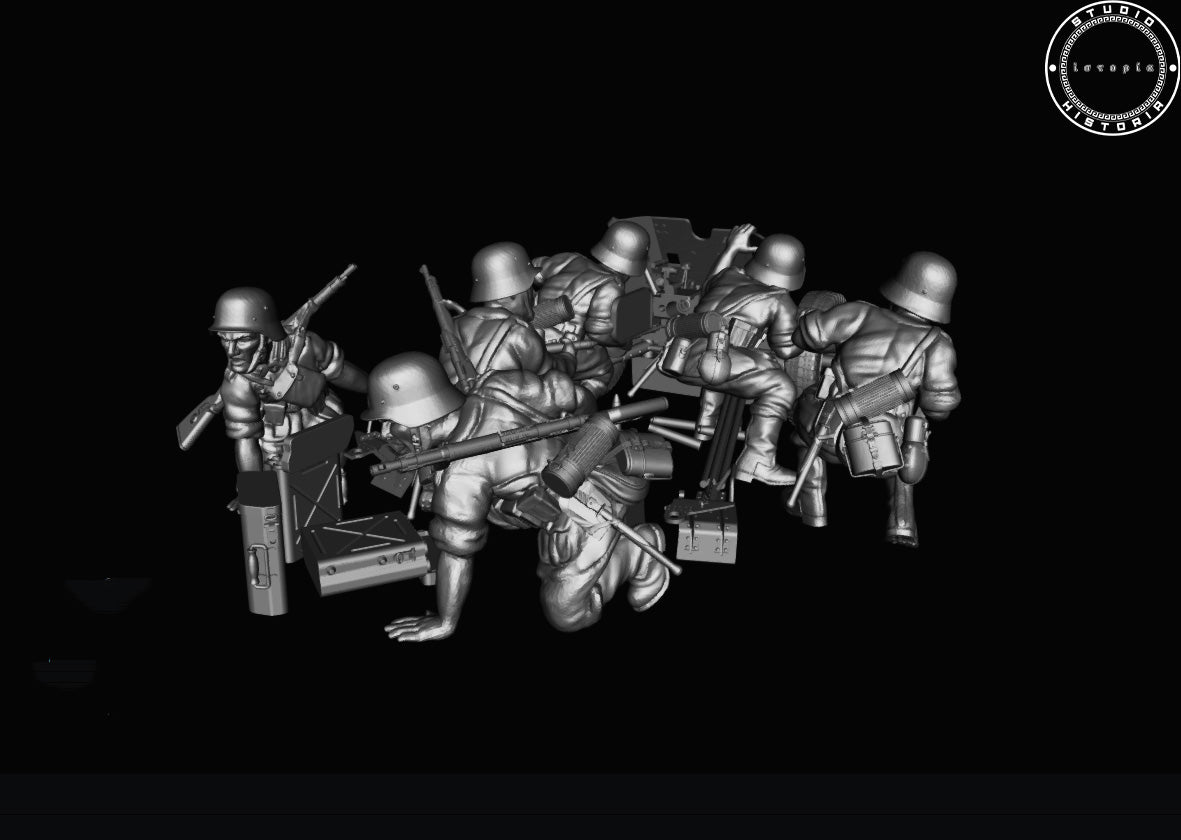 Early War German PAK 36 AT Gun & Crew by Studio Historia