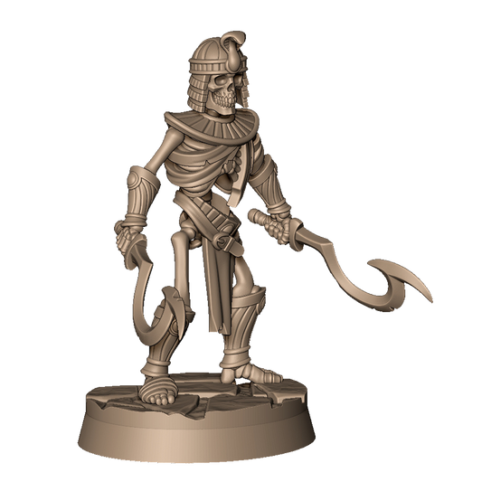 Egyptian Skeleton Soldier 2 by Menagerie Miniature