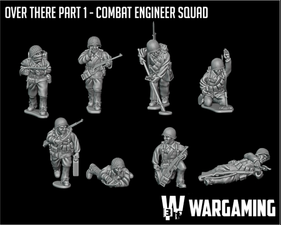 US Army Engineering Team by W3 Wargaming Miniatures
