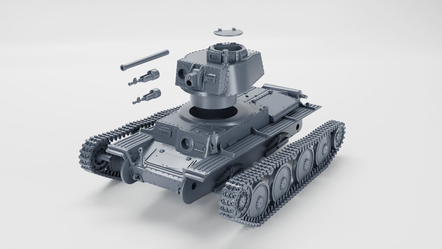 CKD LT vz.38 Light Tank (Pz.38t) by Wargame3D