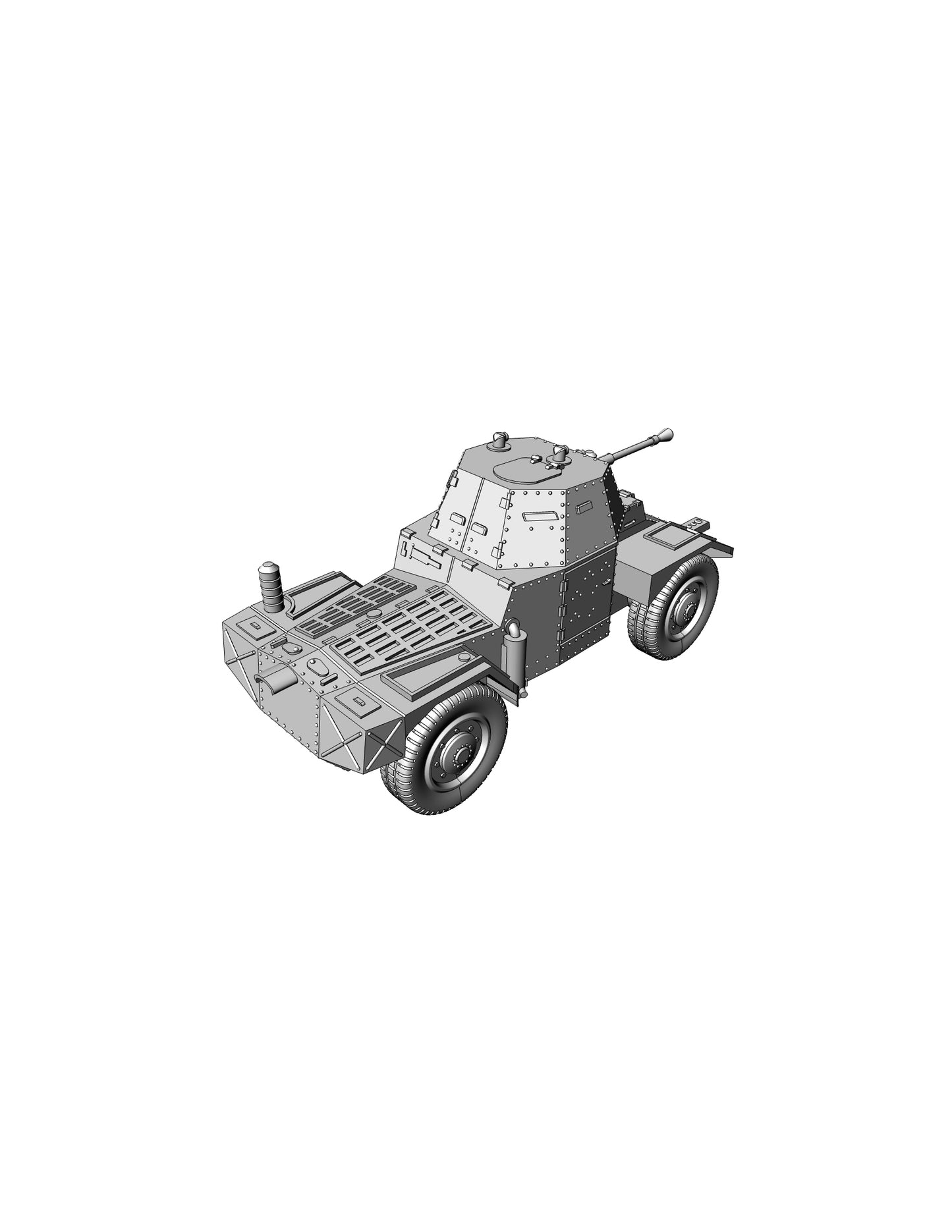 Panhard 178 Armored Car by Wargame3D