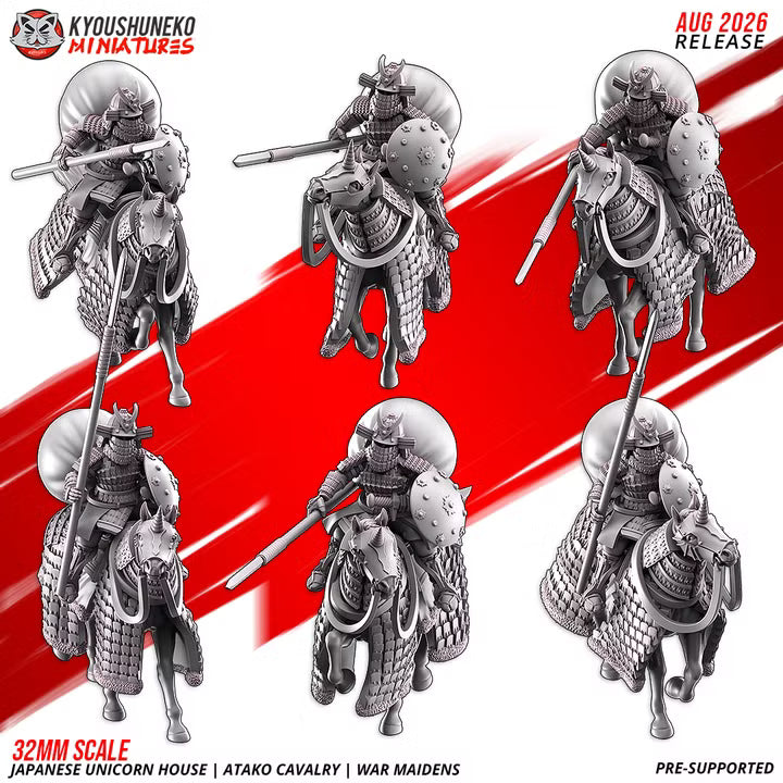 Atako Cavalry — War Maidens by Kyoushuneko Miniatures