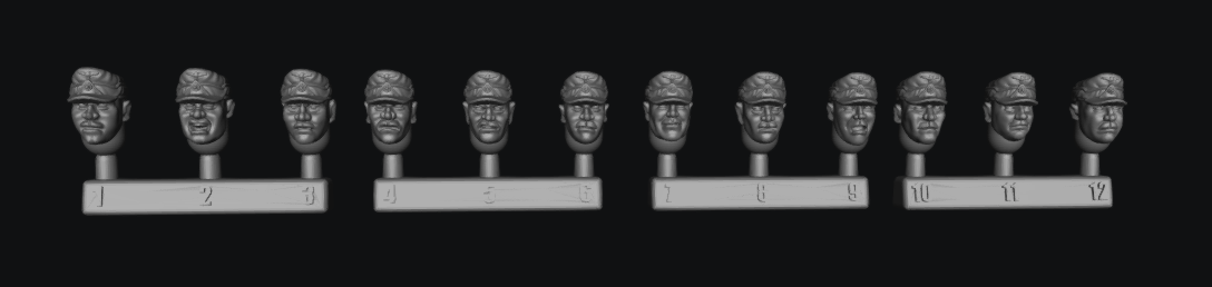 Afrika Korps Head Swap Option Schutzen by W3 Wargaming