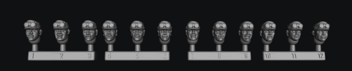 Afrika Korps Head Swap Option Schutzen by W3 Wargaming