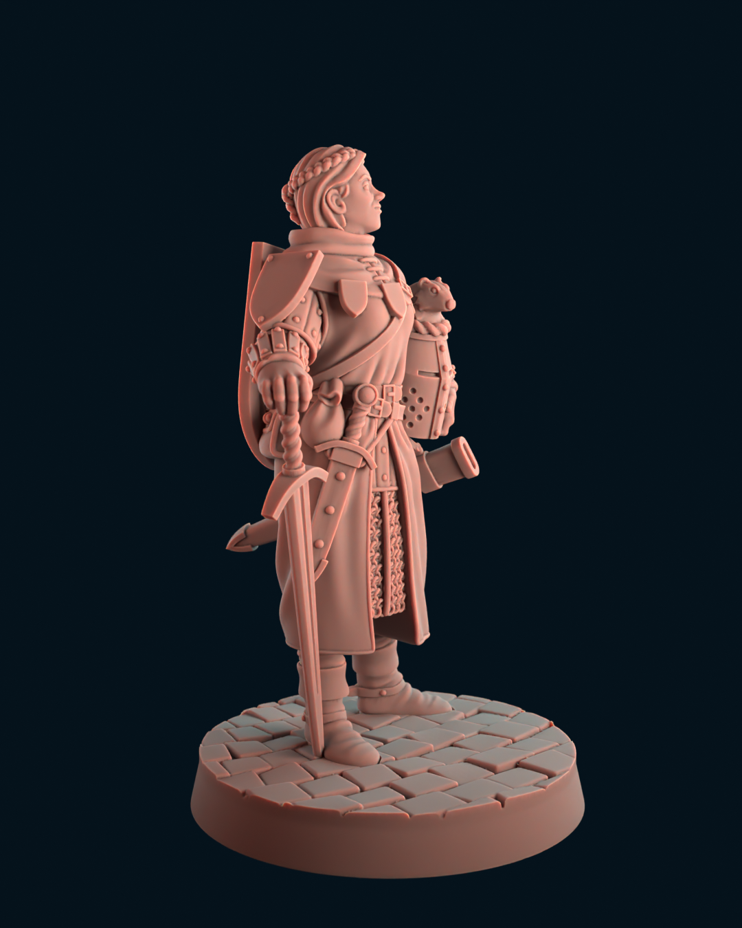 Female knight by kool kiwi Miniatures