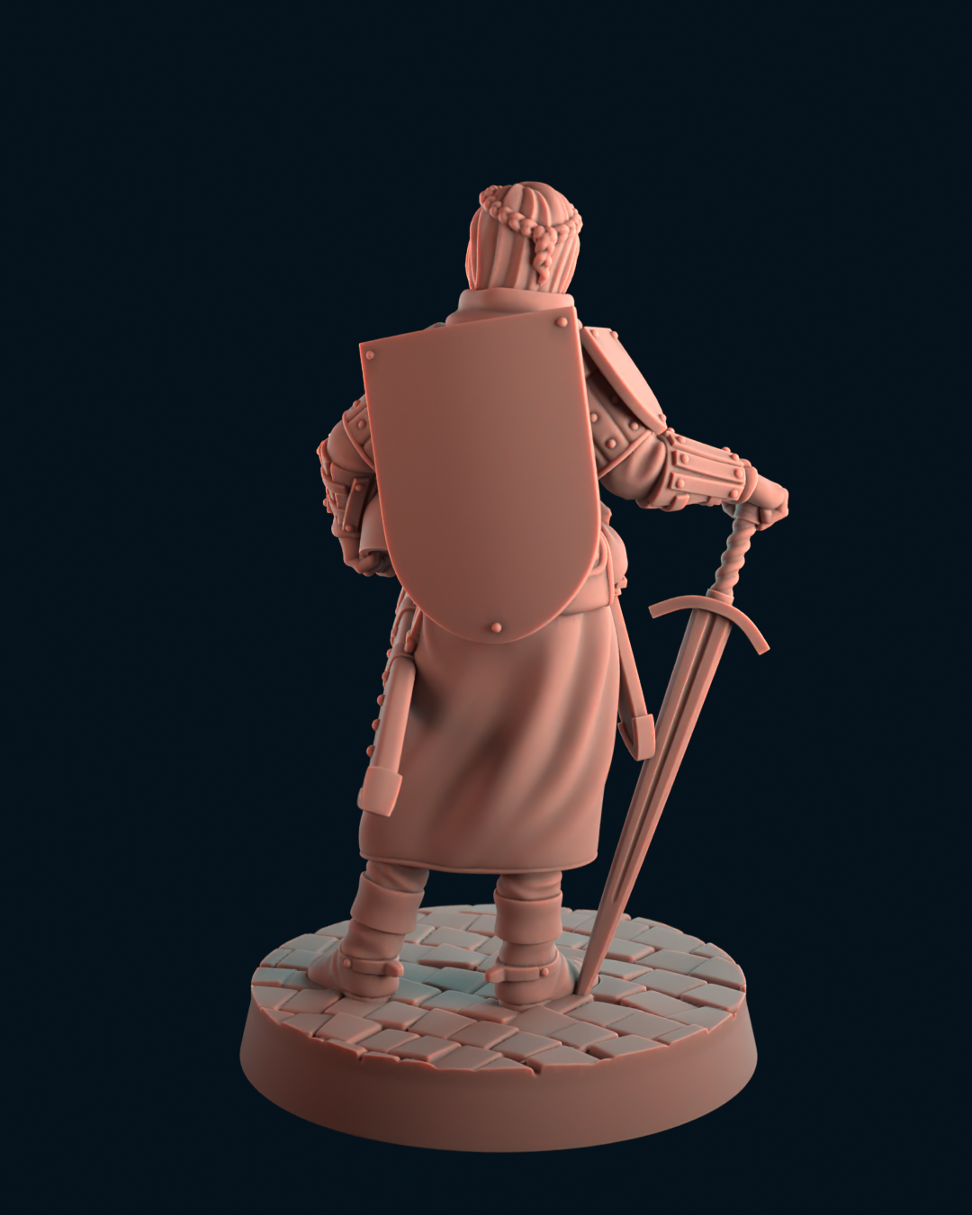 Female knight by kool kiwi Miniatures