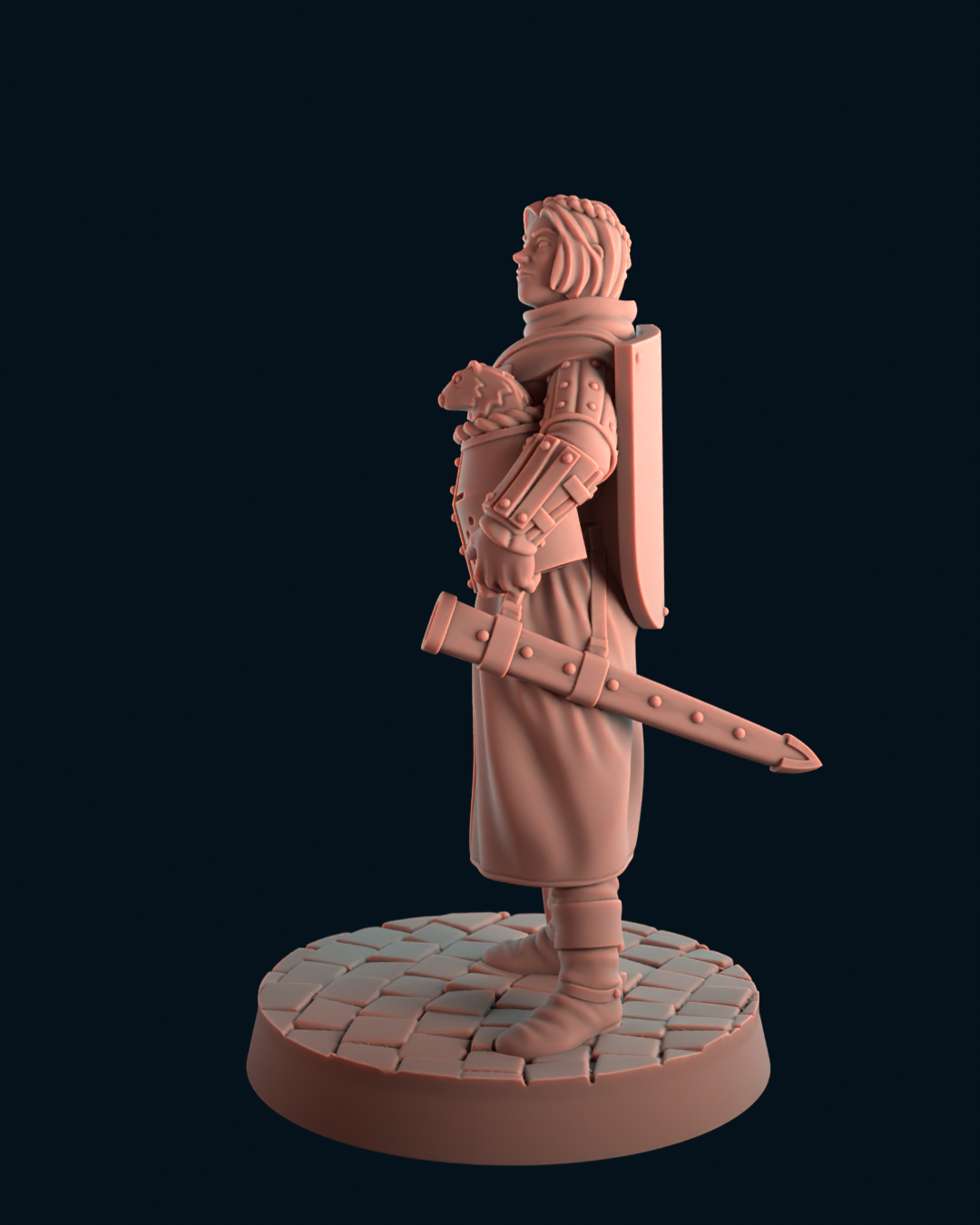 Female knight by kool kiwi Miniatures