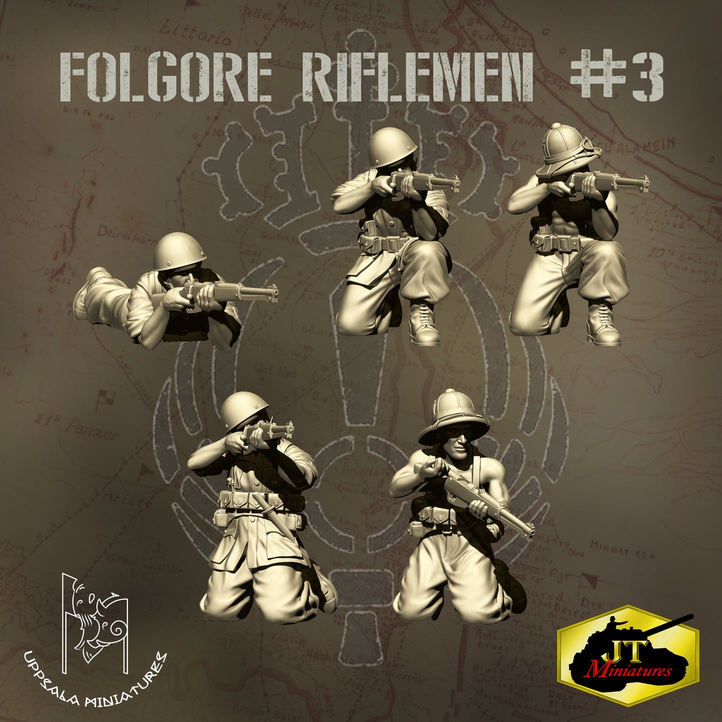 Folgore Riflemen 3 by Uppsala Miniatures