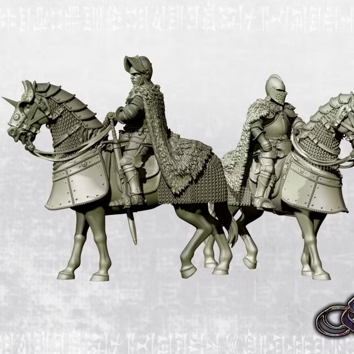 Giovanni de Medici on horse - Late 15th century no helmet version