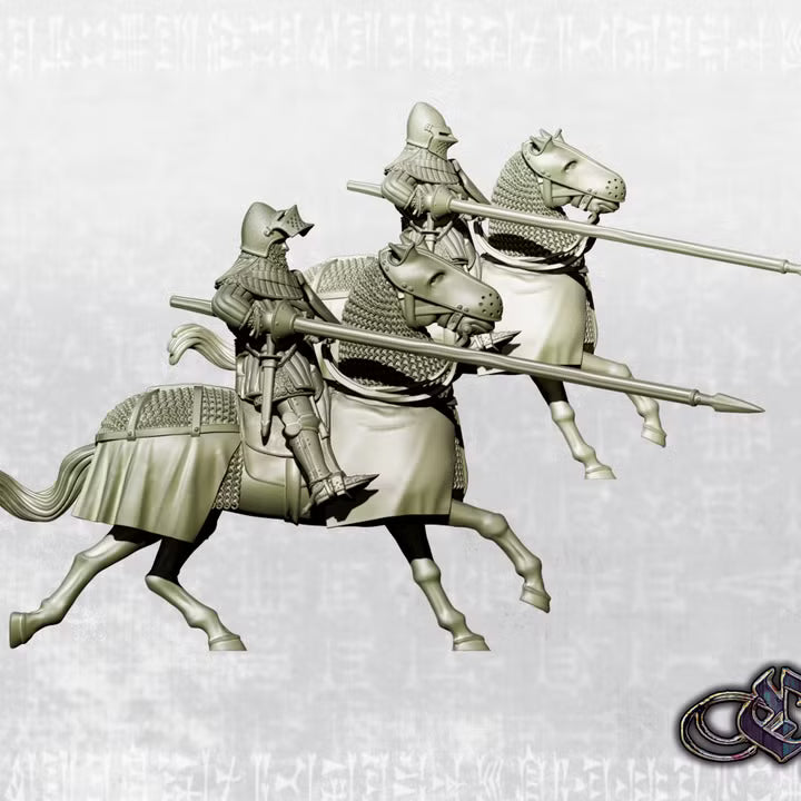 "Fernán Pérez de Andrade on horse - 14th century" by Ezipion miniatures