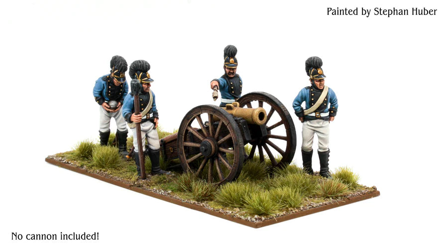 Württemberg Foot Artillery Firing (Crew only) by Piano Wargames