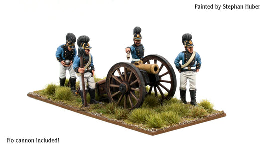 Württemberg Foot Artillery Firing (Crew only) by Piano Wargames