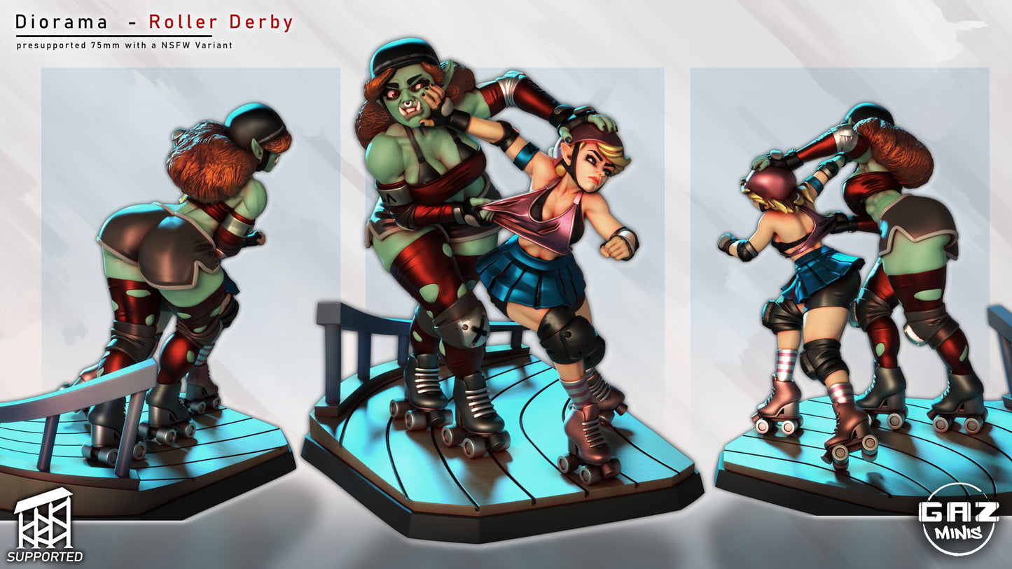 Roller Derby Diorama by Gaz Minis
