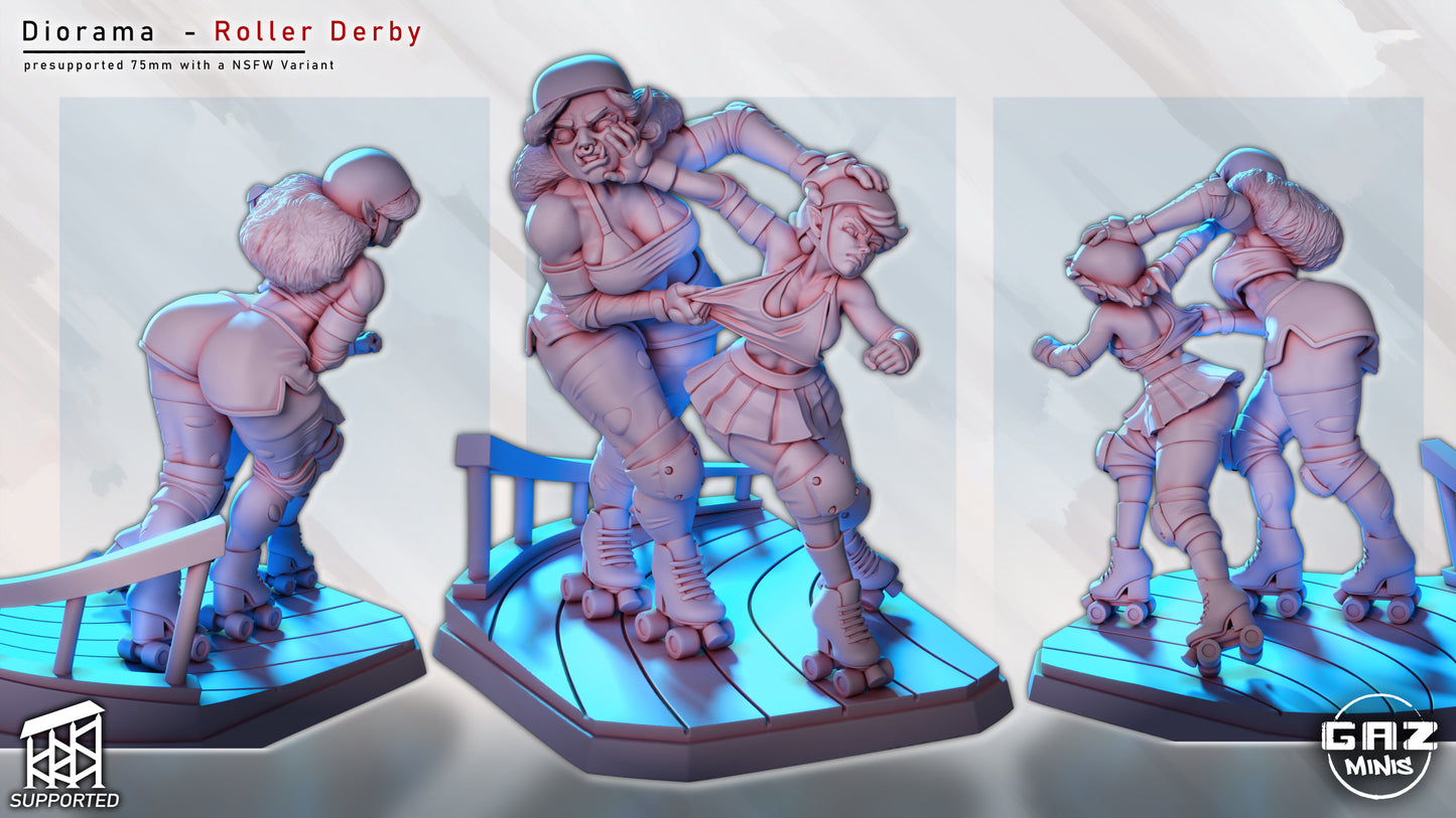 Roller Derby Diorama by Gaz Minis