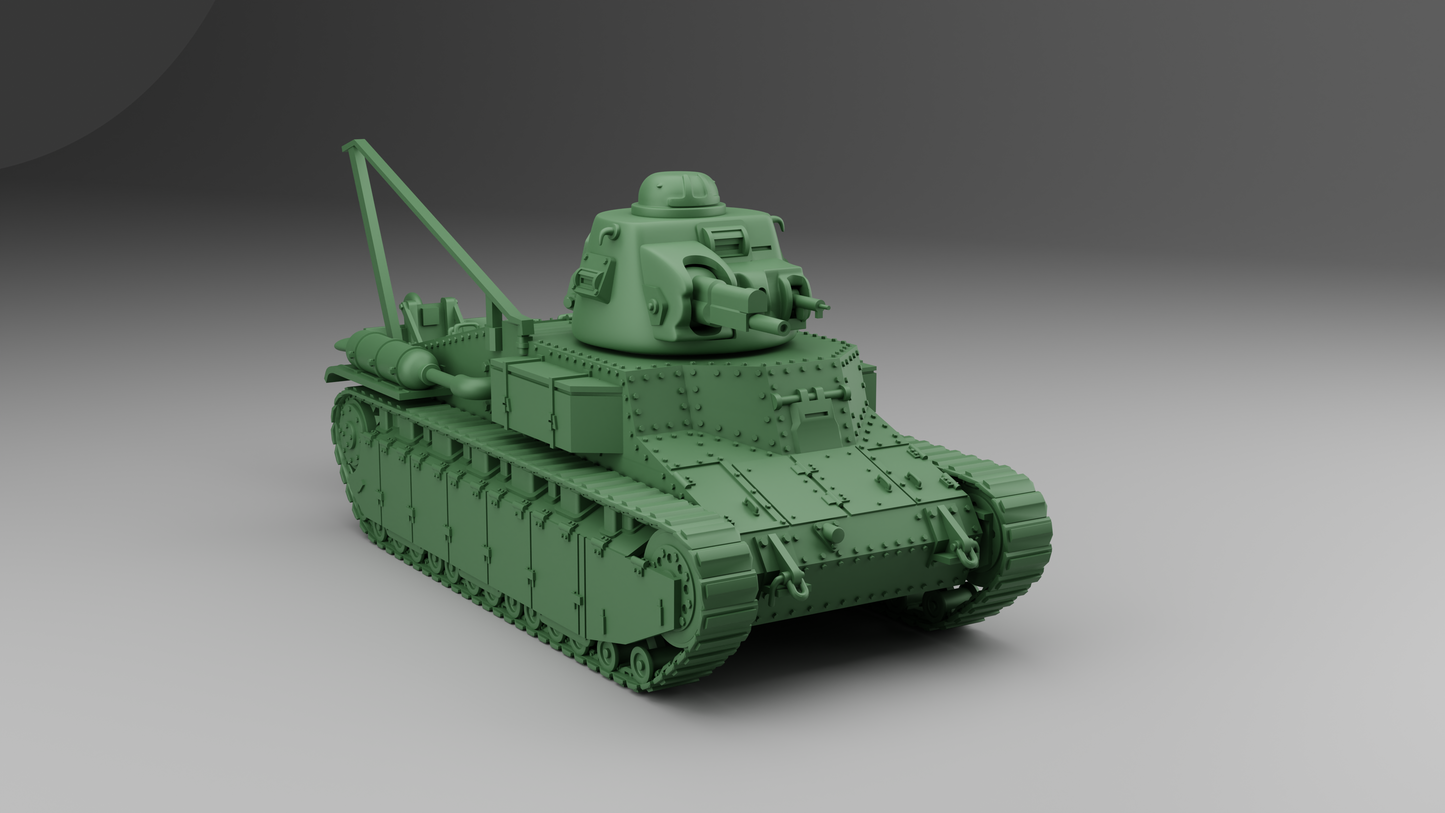 Renault D-1 Tank by Wargame3D