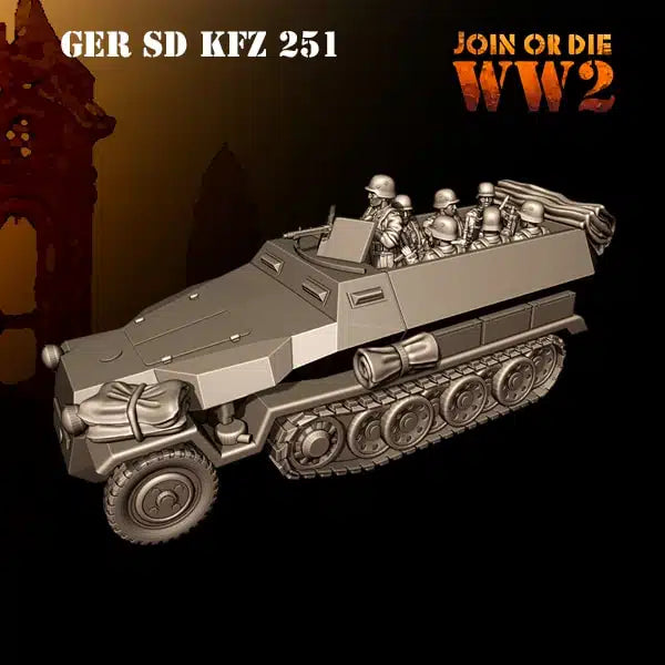 German sd kfz 251 by 3D Breed Miniatures