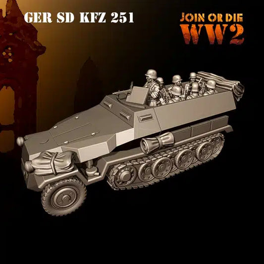 German sd kfz 251 by 3D Breed Miniatures