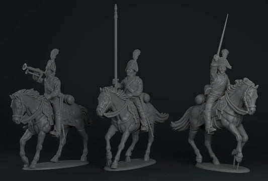 Hessen-Darmstadt Garde du Corps Command by Piano Wargames