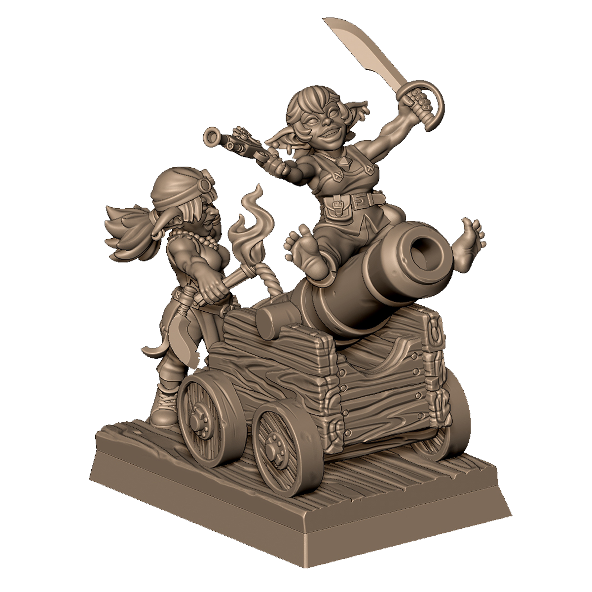 Goblin Cannon Crew by Menagerie Miniature