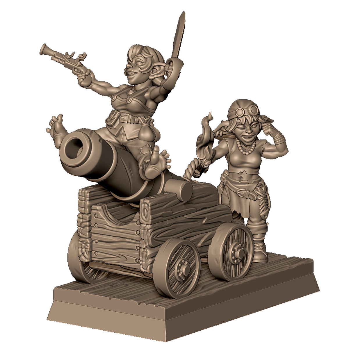 Goblin Cannon Crew by Menagerie Miniature