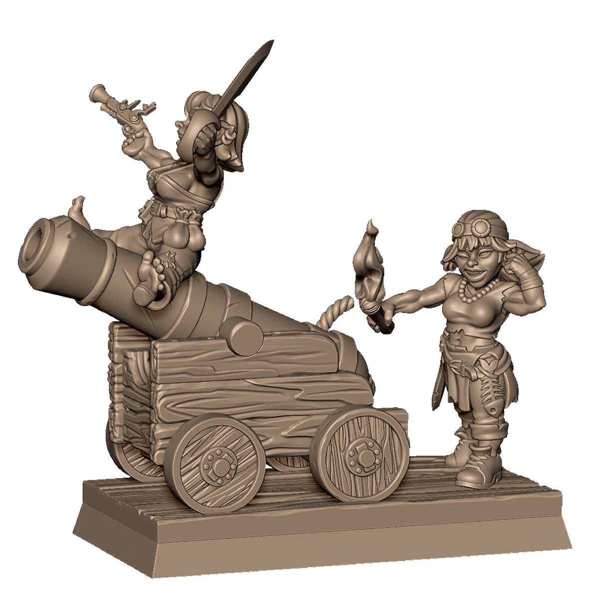 Goblin Cannon Crew by Menagerie Miniature