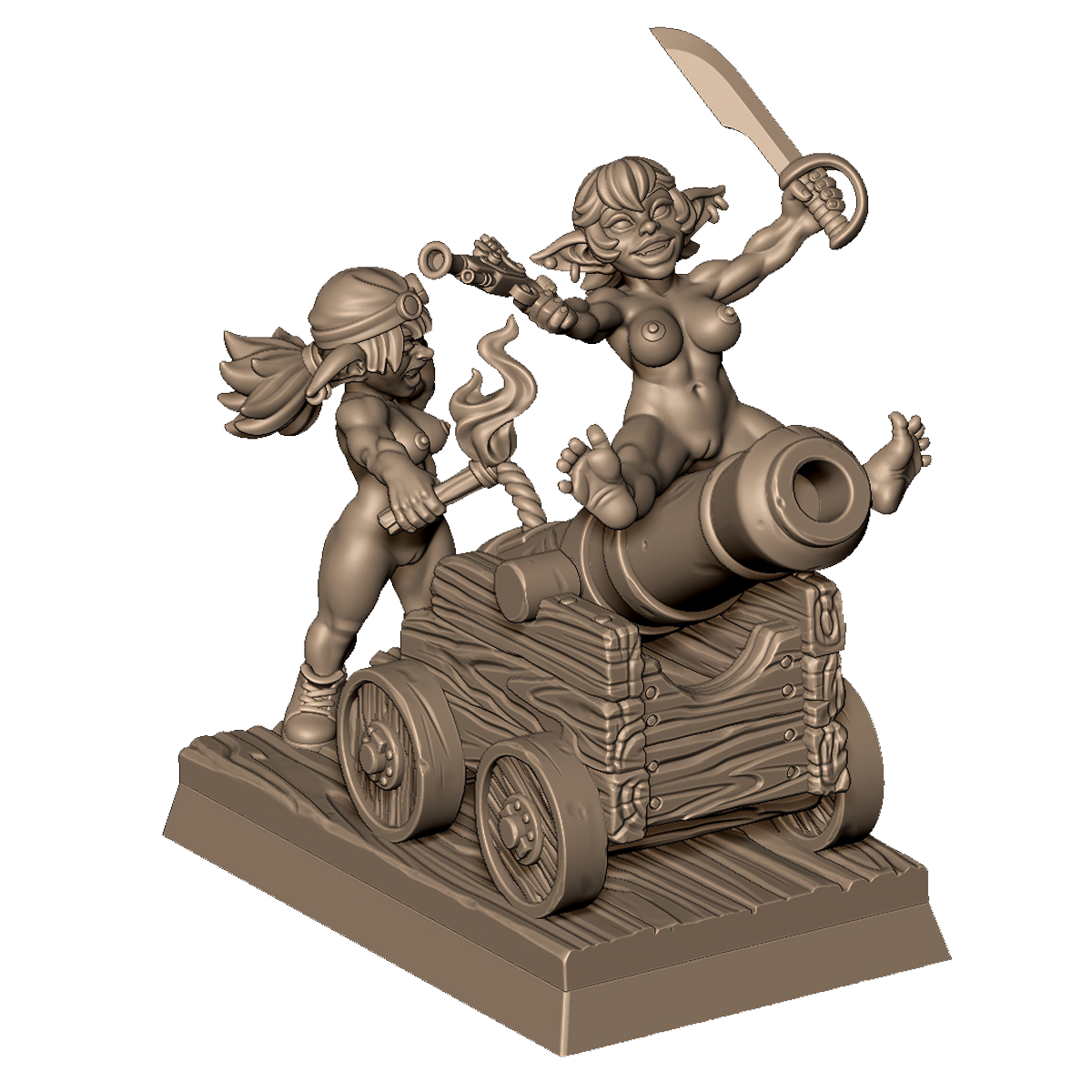 Goblin Cannon Crew by Menagerie Miniature