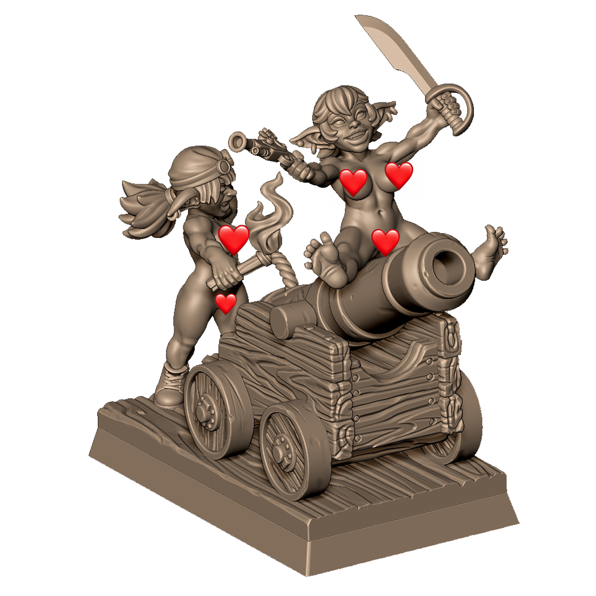 Goblin Cannon Crew by Menagerie Miniature