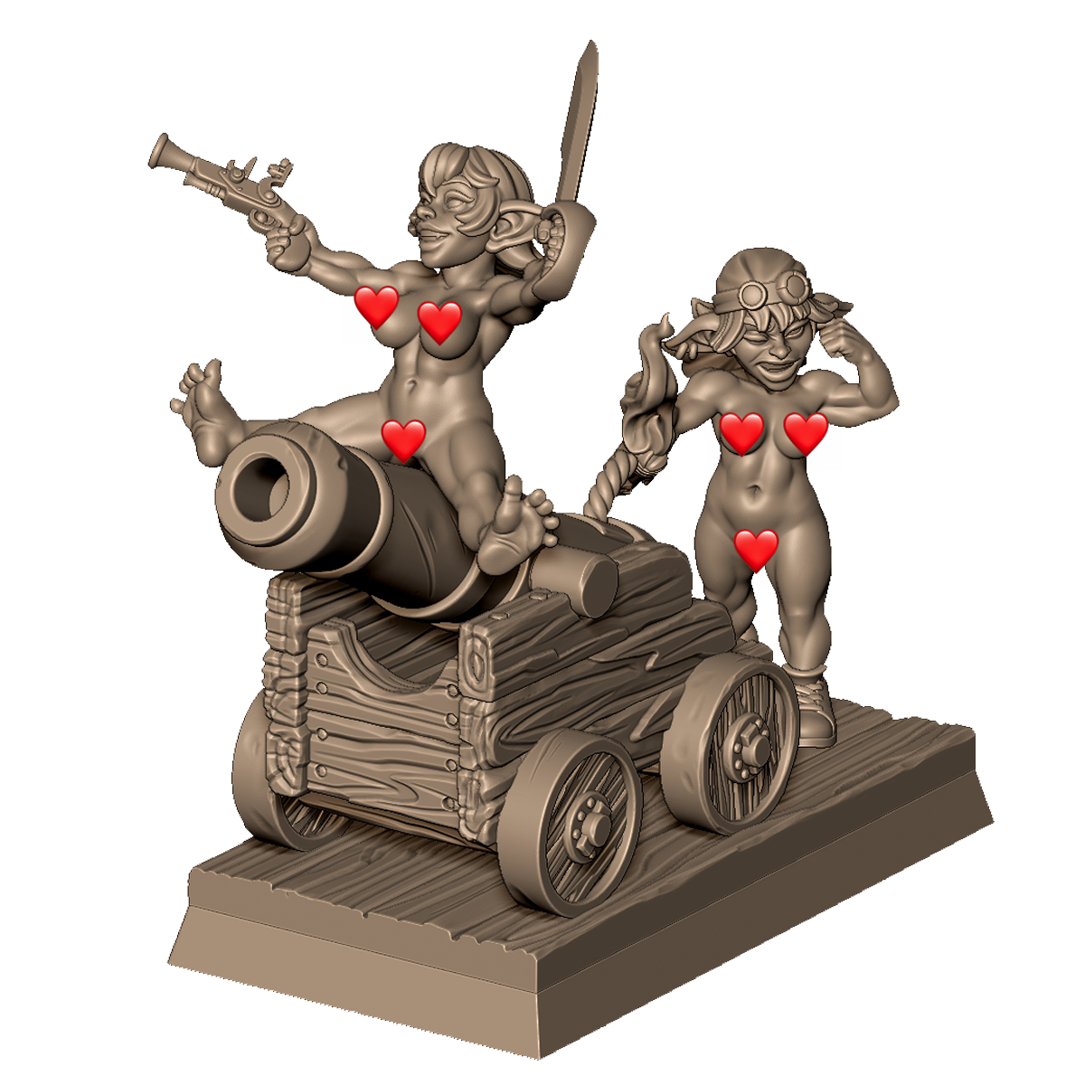 Goblin Cannon Crew by Menagerie Miniature