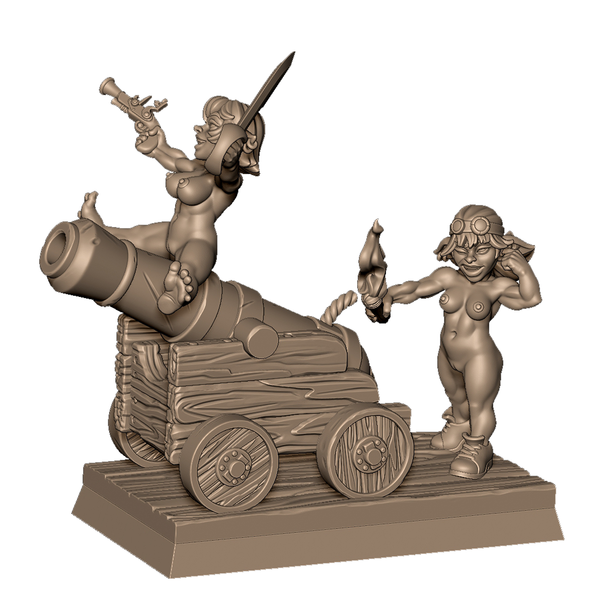 Goblin Cannon Crew by Menagerie Miniature