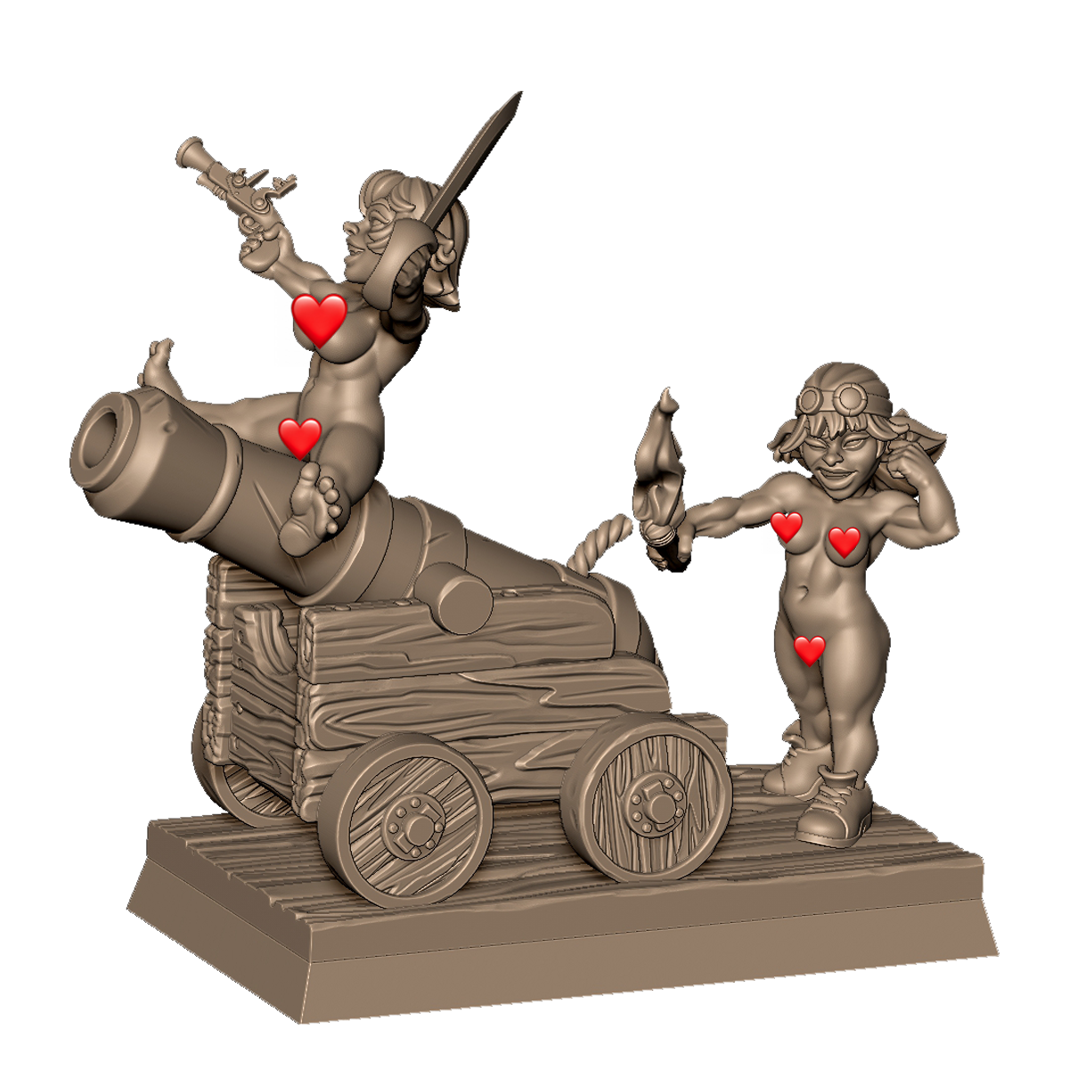 Goblin Cannon Crew by Menagerie Miniature