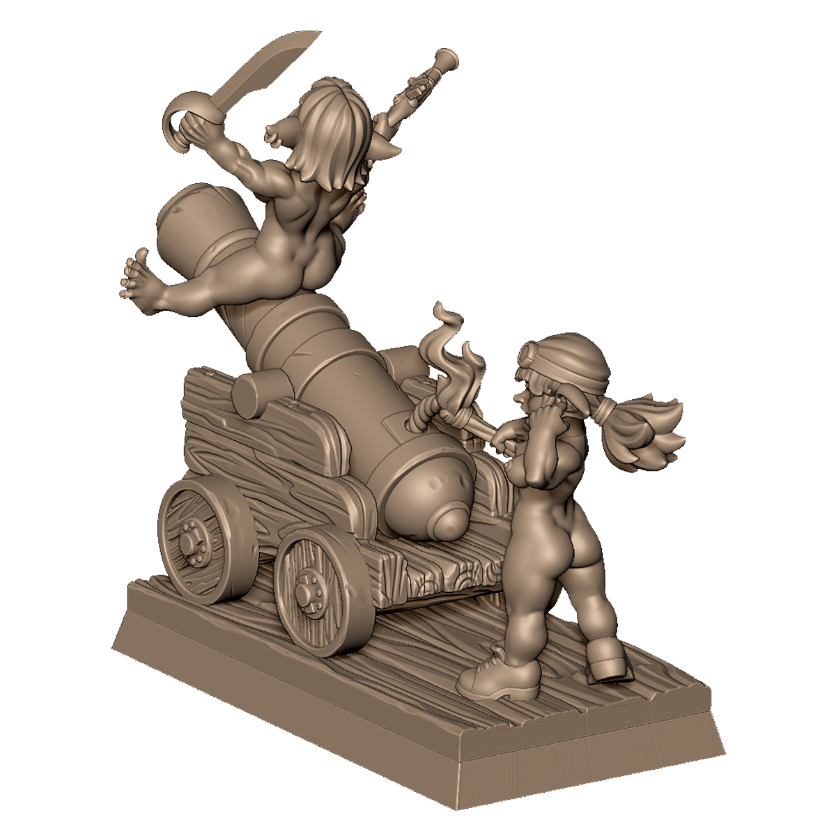 Goblin Cannon Crew by Menagerie Miniature